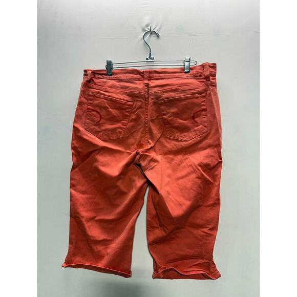 Faded Glory Women's Stretch Shorts Size 14 Fresh Coral - Picture 2 of 8